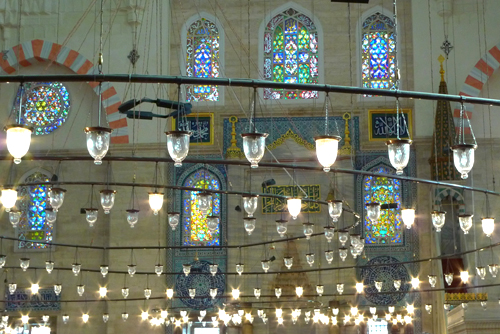 Lanterns in Suleymaniye Mosque