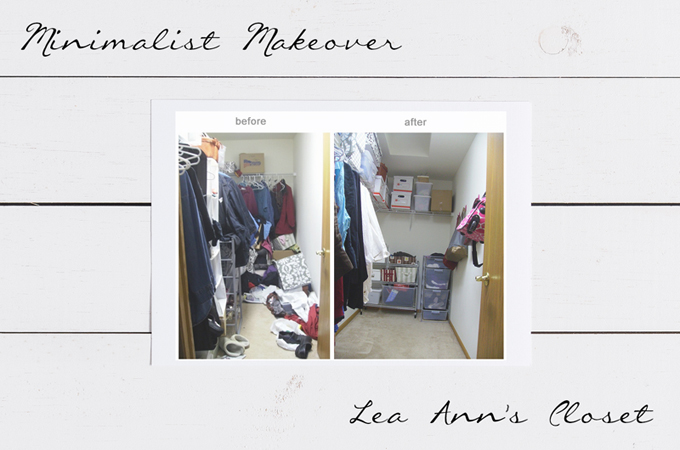 Minimalist Makeover: Lea Ann’s Closet