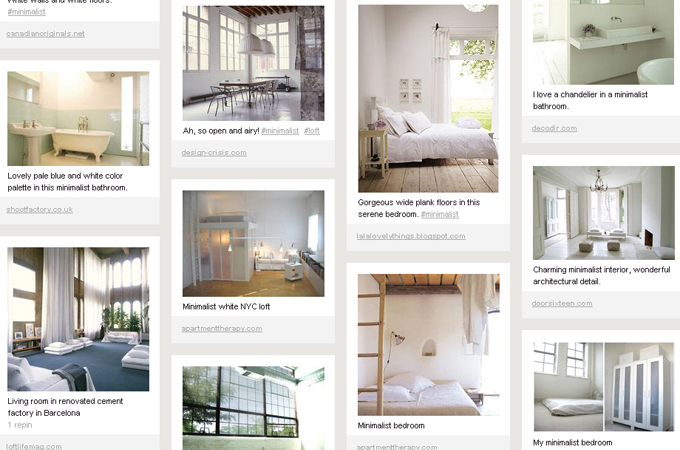 For Photos of Minimalist Spaces, Join Me on Pinterest!
